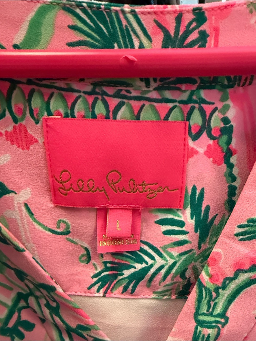 Lilly Pulitzer Pink Tropical Print Tunic Dress - Picture 2 of 3